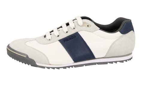 prada scamosciato 4e3236|Prada Men's White Leather Sneaker 4E3236 .